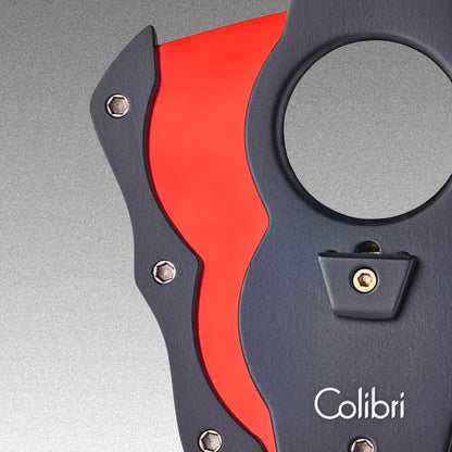 Colibri Straight Cut Cigar Cutter - Black/Red