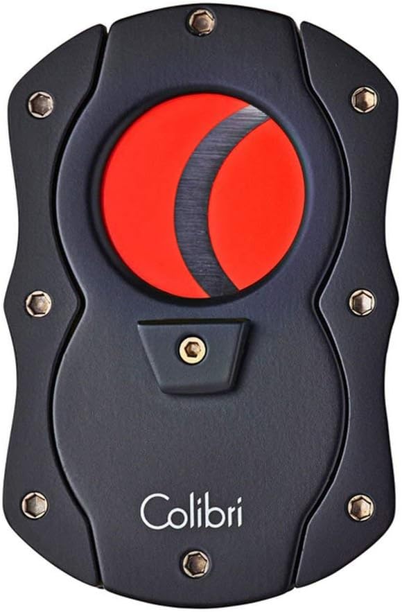 Colibri Straight Cut Cigar Cutter - Black/Red