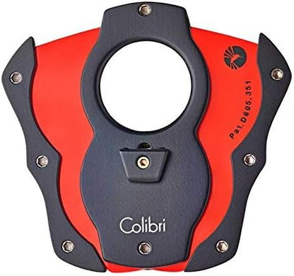 Colibri Straight Cut Cigar Cutter - Black/Red