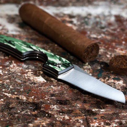 LES FINES LAMES - LE PETIT - Cigar Knife - Woodland Camo