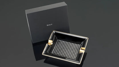 SIGLO - Black Checkers Cigar Ashtray