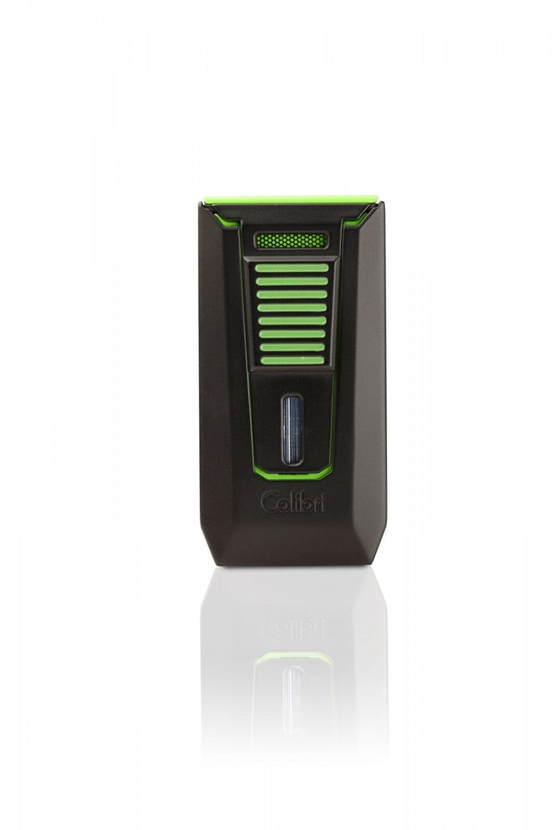 Colibri Slide Cigar Lighter - Black/Green